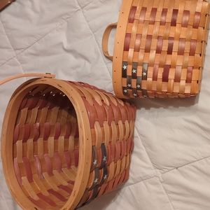 American Flag Decorative Baskets (set of 2)
